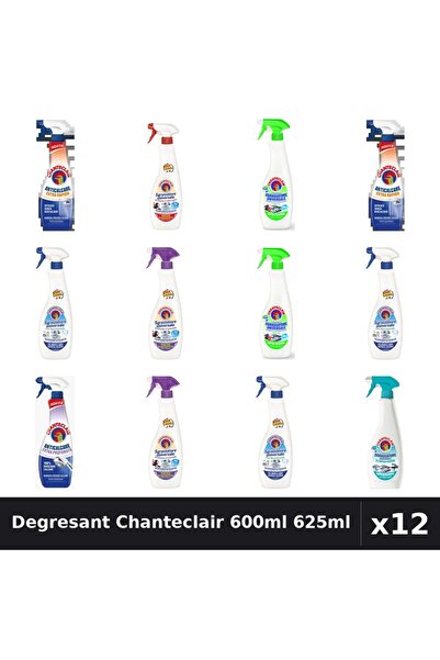 Chanteclair Set 12 Degresant Universal 600ml 625ml - 7 Arome Asortate Curatenie