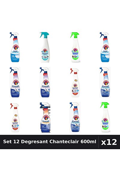 Chanteclair Set 12 Degresant Universal 600ml - Anti-Miros, Extra Parfumat, Ex...