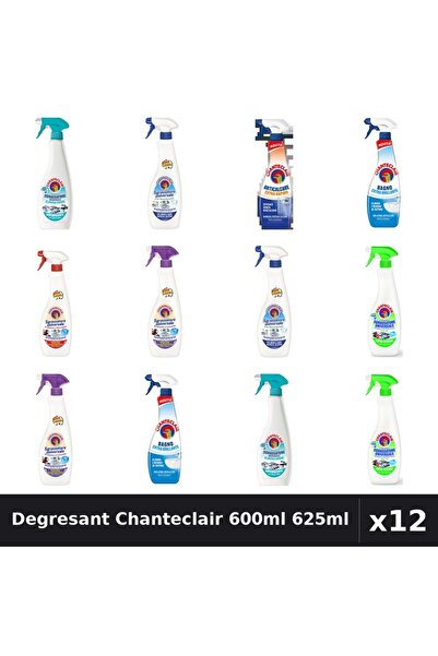 Chanteclair Set 12 Degresant Universal 600ml 625ml - 7 Arome, Anticalcar, Bic...