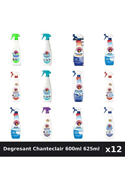 Chanteclair Set 12 Degresant Universal 600ml-625ml - 8 Arome Asortate Curatenie