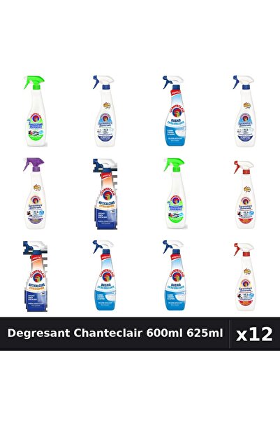 Chanteclair Set 12 Degresant Universal 600ml 625ml - 6 Arome Asortate Curatenie