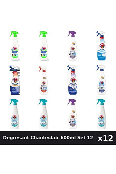 Chanteclair Set 12 Degresant Universal 600-625ml - 9 Arome Asortate, Anticalc...