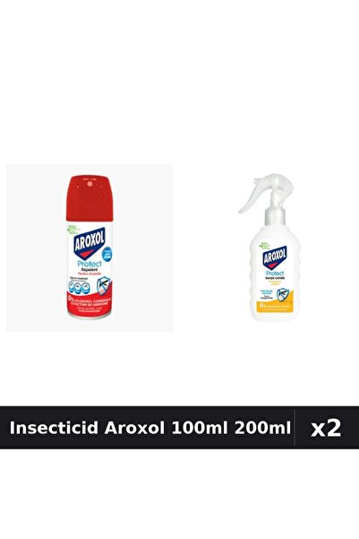 Aroxol Set 2 Insecticid - Spray 100ml + Loțiune Repelent 200ml - Protecție Casă