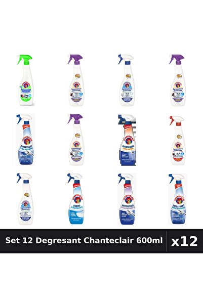 Chanteclair Set 12 Degresant Universal 600ml - Bicarbonat, Extra Parfumat, Ex...