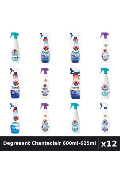Chanteclair Set 12 Degresant Universal 600ml-625ml - Anti-Miros, Lavanda, Mos...