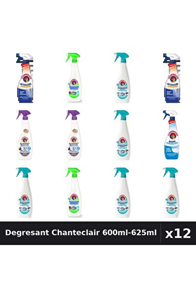 Chanteclair Set 12 Degresant Universal 600ml-625ml - Anti-Miros, Lămaie, Lavandă