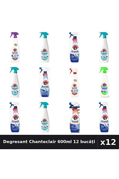 Chanteclair Set 12 Degresant Universal 600ml - Lavanda, Anti-Miros, Marsilia,...