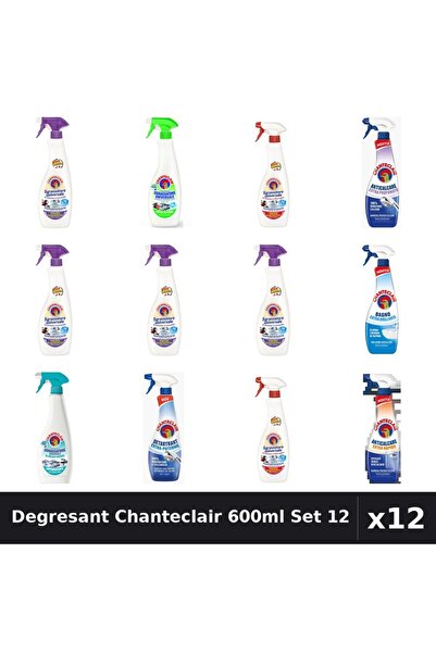 Chanteclair Set 12 Degresant Universal 600ml - Lavanda, Lămâie, Marseilia, Mo...