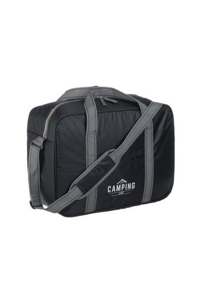 OEM Geanta Izoterma Neagra Gri 40x18x28cm - 20lt, Ideal pentru Utilizare Zilnică