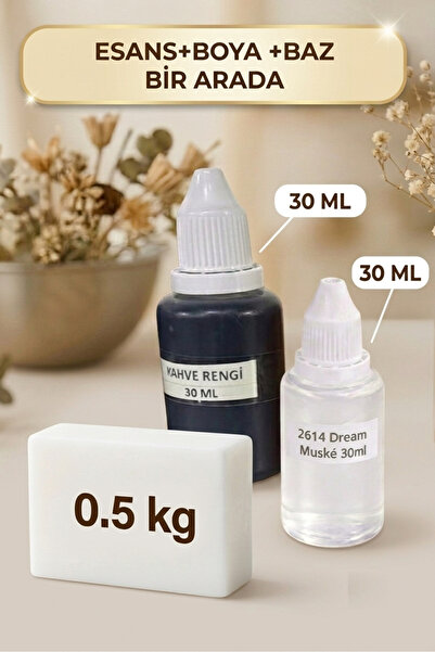 Organik Hekim Dream Musk Esanslı El Yapımı Sabun Yapım Seti – 500 Gr Opak Sab...