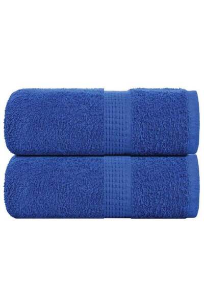 vidaxl Bath towels, FROGN, 2 pcs, blue, 30 x 30 cm, 360 g/m²