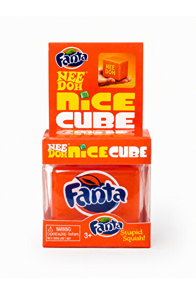 Needoh Nice Cube Fanta – Кубче Скуиши Антистрес 5 см, Бавно надигащ се