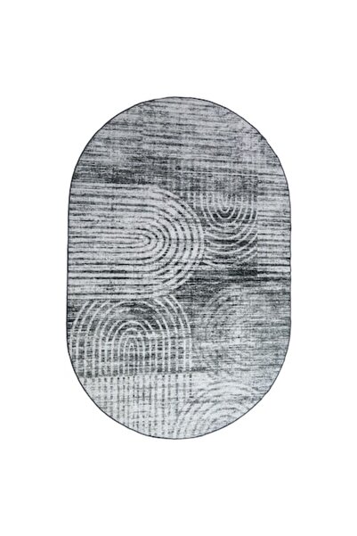 OEM Modern carpet, 190 x 290 cm, Non-slip, Grey, Polyester, Easy to Clean, Wa...