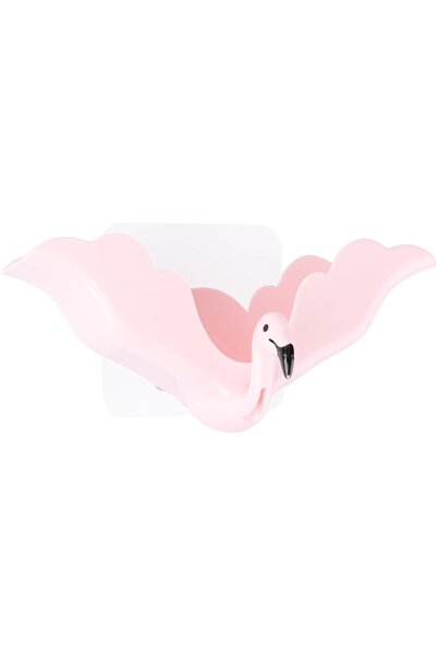 Arabest 2-Piece Flamingo Soap Holder,Wall Mounted Soap Dish Organizer,Drainag...