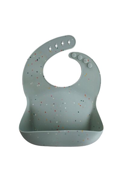 Baby Oliver Σαλιάρα Σιλικόνης Cambridge Blue Confetti - Mushie