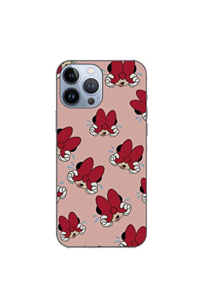 OEM Калъф, съвместим с Apple iPhone 13 Pro Max, силиконов гел TPU, с десен Ми...