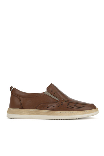 Ziya , Men's Genuine Leather Casual Shoes 161423Z352 Tan