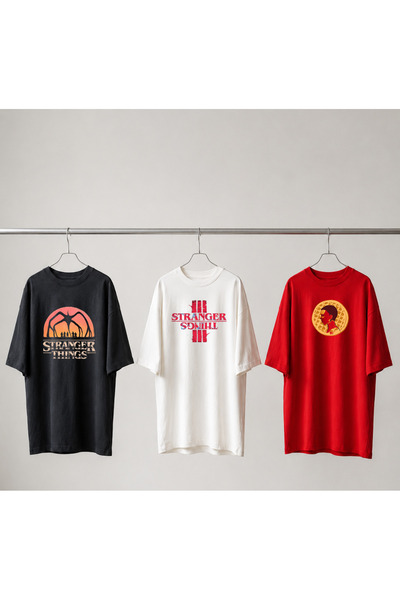 Grafftee Clothing Set od 3 Stranger Things majice sa specijalnim dizajnom, un...
