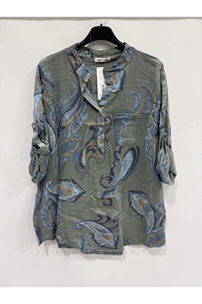 della moor Women's Khaki Italian Shawl Pattern Judge Collar Half Button Folde...