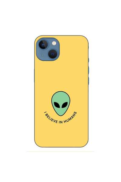 OEM Husa compatibila cu Apple iPhone 13 Silicon Gel Tpu Model Alien Belive In...