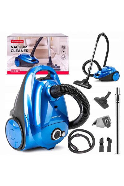 Kamille Aspirator cu sac, cu fir, 700 W, filtru HEPA, accesorii