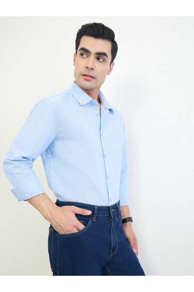Styli Men Regular Fit Solid Shirt
