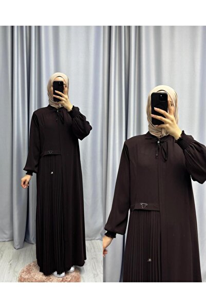 moda acar YANDAN SIK PİLİSELİ FERACE