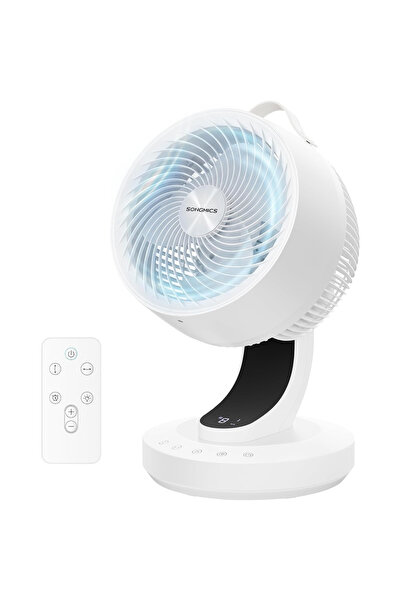 SERSIMO SONGMICS Silentious Ventilator de birou 20 dB, 8 viteze, Telecomandă,...
