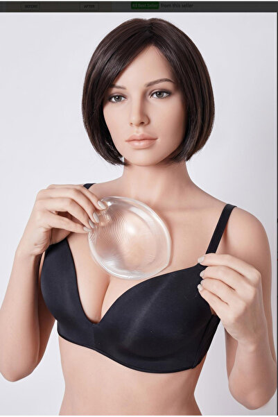 femline Yapışkanlı Şeffaf Silikon Göğüs Pedi
