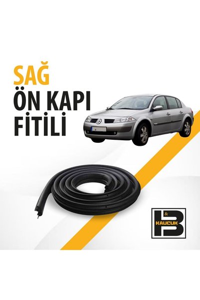 B&M KAUÇUK Renault Megane 2 Sedan Sağ Ön Kapı Fitili Bm04183
