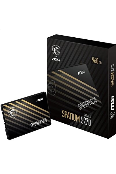 MSI 960Gb Spatium S270 Sata 3.0 (500Mb Okuma - 450Mb Yazma) Ssd Disk
