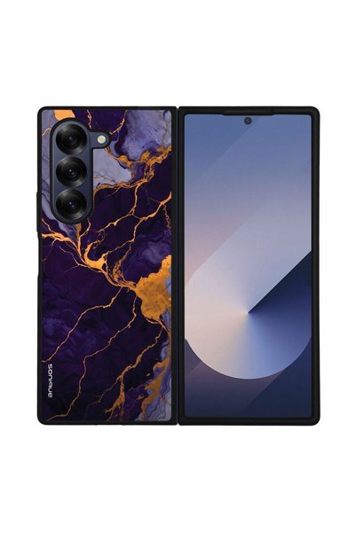 Sonique Θήκη Marble Series για Samsung Galaxy Z Fold 6 Μωβ
