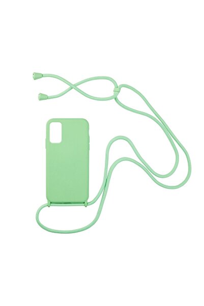 Sonique Θήκη Σιλικόνης με Κορδόνι CarryHang Samsung Galaxy A41 Πράσινο Ανοιχτό