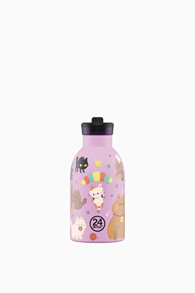 24 Bottles Clima Bottle Meow Friends Stainless Steel Thermos with Straw 330 ml