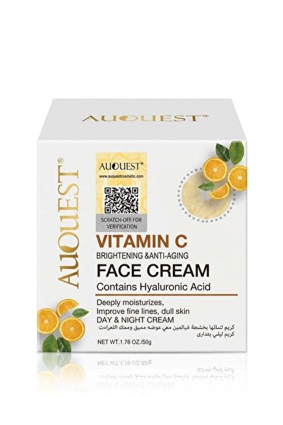 Auquest Oquest Vitamin C Cream – 50g | Natural Radiance and Skin Care