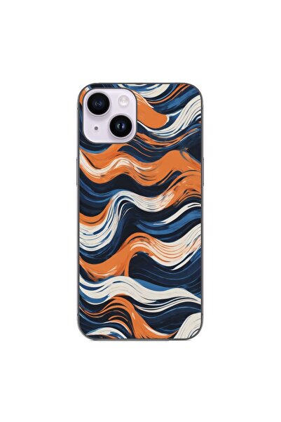 OEM Husa compatibila cu Apple iPhone 14 Silicon Gel Tpu Model Abstract Crazy ...