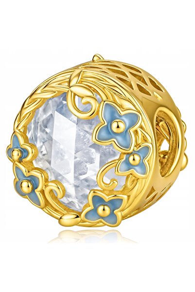 Larezo pandantiv, element decorativ, Model Margele Zirconiu Cubic Flori De Cr...