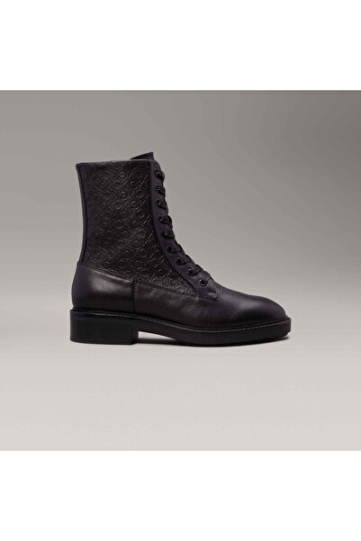 Calvin Klein Flat Combat Baskılı Low Boots