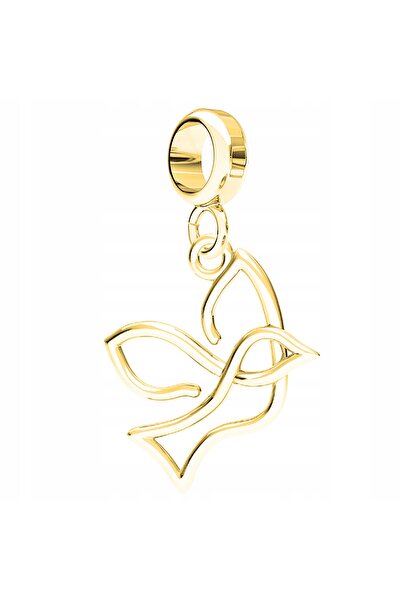 Larezo Pandantiv Tip Charm Pentru Bratari Modulare, Argint 925 Placat Cu Aur ...