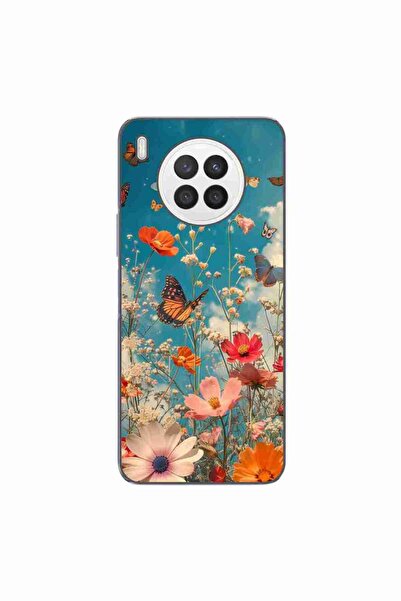 OEM Θήκη συμβατή με Huawei Nova 8i από σιλικόνη gel TPU με σχέδιο λουλουδιών ...