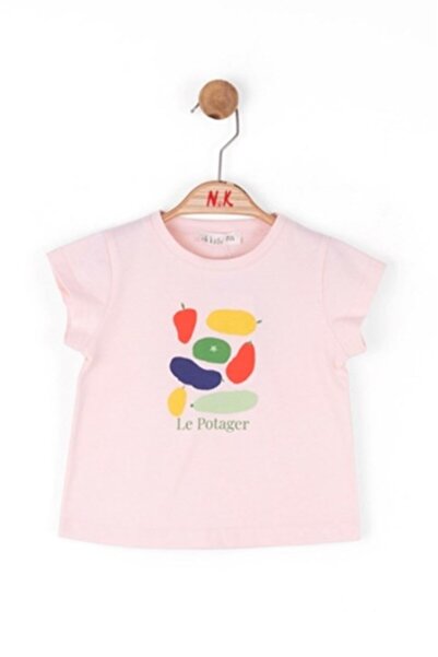 nk kids تي شيرت NK Baby Girl Potager مطبوع عليه فواكه وخضروات مصنوع من القطن ...