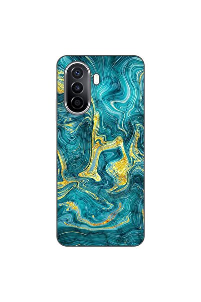 OEM Husa compatibila cu Huawei Nova Y70 Silicon Gel Tpu Model Abstract Gemsto...