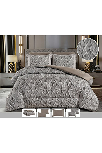 Asia Double Bed Summer Quilt Microfiber Jacquard Bedspread-6 Pieces-Summer Qu...