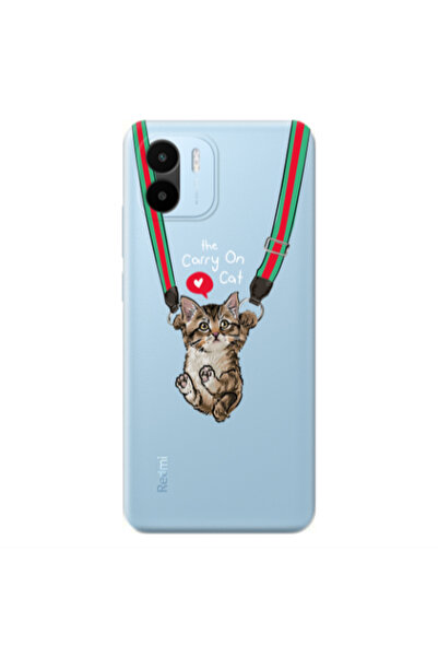 Other Xiaomi Redmi A1 Swinging cat Transparent Silicone TPU Θήκη