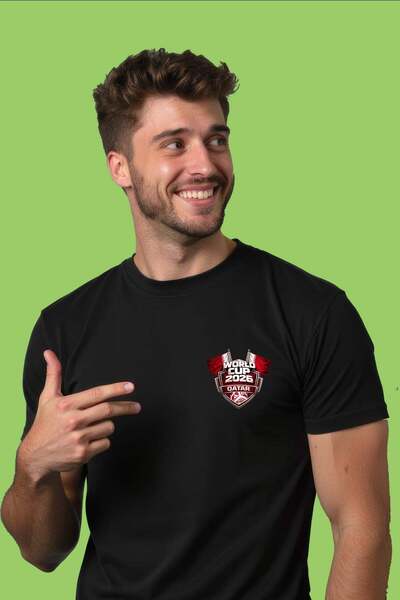 Free Tarz Qatar World Cup 2026 Black T-Shirt
