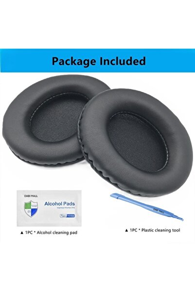 JZF Set 2 bureti pentru casti Sennheiser HD202, HD202 II, HD203, HD212, HD212 Pro, HD437, HD447, HD457, HD477, HD497, EH150, EH250, EH350, HD62-TV, HD65-TV - Negru