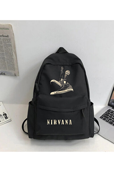 dompulerimoda Nirvana Microphone Printed Unisex Backpack