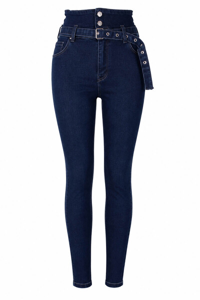 trender 619 Safir Lacivert Kadın Jean Pantolon 26YP36000014