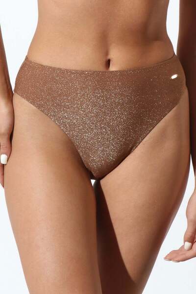 Piera Classic retro brown swim briefs SCILLA DS724