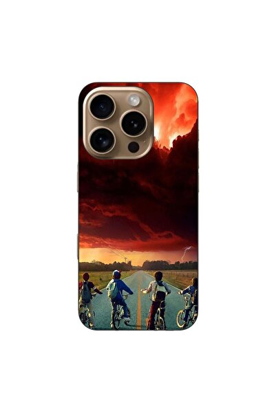 OEM Husa compatibila cu Apple iPhone 16 Pro Silicon Gel Tpu Model Stranger Th...